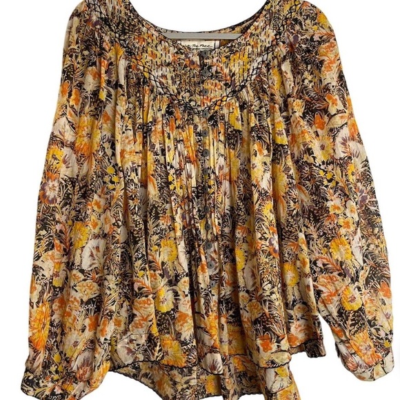 Free People Multicolor Floral Blouse - Picture 11 of 11